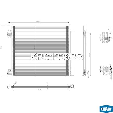 Krauf KRC1226RR Радиатор кондиционера - 6