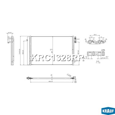 Krauf KRC1328RR Радиатор кондиционера - 6