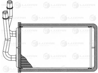 Luzar LRh 1002 Радиатор отопителя - 1