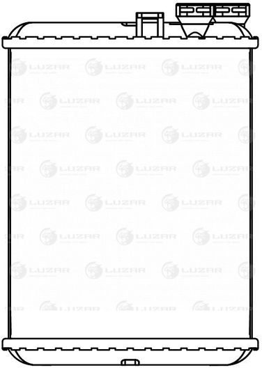 Luzar LRh 1056 Радиатор отопителя - 3
