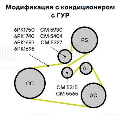 Trialli CM 5315 Ролик привод. ремня - 4