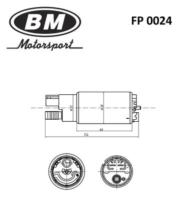 BM FP 0024 Топливный электробензонасос - 2