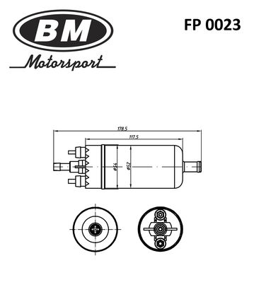 BM FP 0023 Топливный электробензонасос - 2