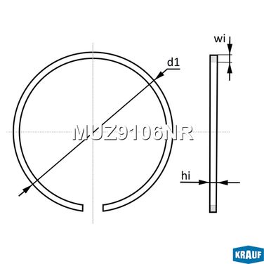 Krauf MUZ9106NR Поршневое кольцо турбокомпрессора - 1