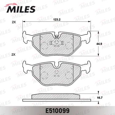 Miles E510099 Колодки тормозные дисковые - 2