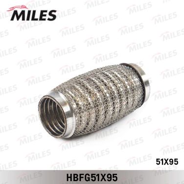 Miles HBFG51X95 Труба гофрированная с кольцевым плетением и внутр. металлорукавом 51x95 - 1