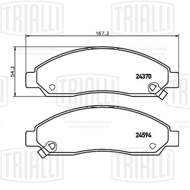 Trialli PF 4236 Колодки тормозные дисковые | перед | - 1