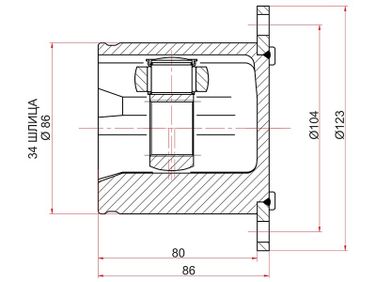 SAT VW647 Шрус внутренний audi Q5 08-a4 07-a5s5 07- - 1