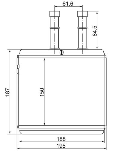 SAT STDW073950 Радиатор отопителя салона   02  05 - 1