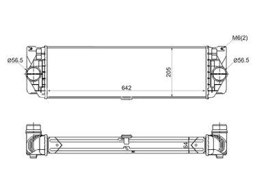 SAT STA9065010201 Радиатор интеркулера mercedes sprinter 05- - 1