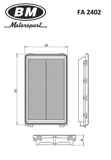 BM FA 2402 Фильтр воздушный - 1