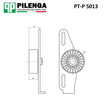 Pilenga PT-P 5013 Натяжитель ремня приводного в сборе - 2