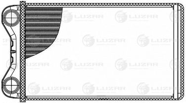 Luzar LRh 1832 Радиатор отопителя - 3