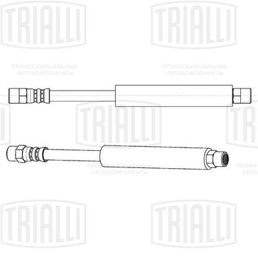 Trialli BF 4809 Шланг тормозной | зад лев | - 1
