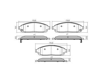 SAT ST-05080868AA Колодки тормозные передние к-кт - 2