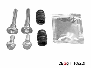 Deqst 108259 Комплект направляющих тормозного суппорта заднего (направляющая o 8 mm, суппорт Mando). - 2