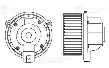 Luzar LFh 3010 Э/вентилятор отоп. для а/м Lifan Solano (10-)/x60 (12-)/Geely Emgrand EC7 (09-) () - 3