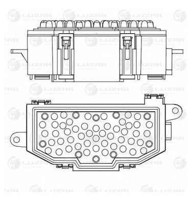 Luzar LFR 1880 Резистор отопителя - 3