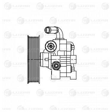 Luzar LPS 1902 Насос ГУР для а/м Toyota Land Cruiser Prado (02-) 4.0i - 1