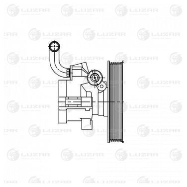 Luzar LPS 0502 Насос ГУР для а/м Chevrolet Lacetti (04-)/Captiva (06-) 1.6i/2.4/2.0D () - 4
