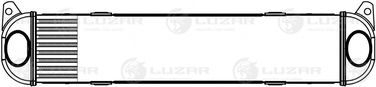 Luzar LRIC 1016 Радиатор интеркулера) для а/м Land Rover Discovery (04-)/(09-)/rr Sport (05-) 2.7td - 1