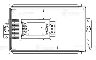 Luzar LFR 18J0 Резистор э/вент. отоп. для а/м Skoda Octavia (96-)/vw Golf IV (96-) () - 3