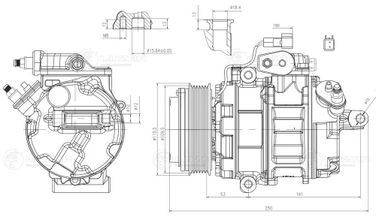 Luzar LCAC 1011 Компрессор кондиционера для а/м Ford Explorer (11-) 3.5i - 3