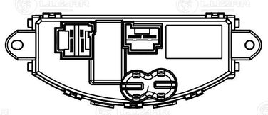 Luzar LFR 2603 Резистор э/вент. отоп. для а/м BMW 3 (f30) (11-)/x5 (f15) (13-)/x6 (f16) (14-) - 4