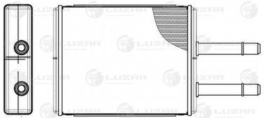 Luzar LRh 2513 Радиатор отоп. для а/м Mazda 323 (98-)/Premacy (99-) - 1