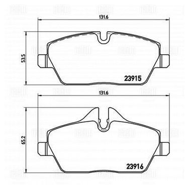 Trialli PF 4185 Колодки тормозные дисковые | перед | - 4