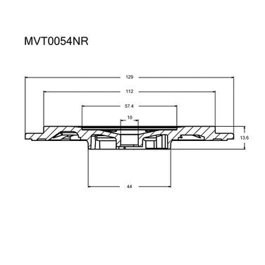 Krauf MVT0054NR Задняя пластина турбокомпрессора - 3