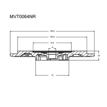 Krauf MVT0064NR Задняя пластина турбокомпрессора - 3