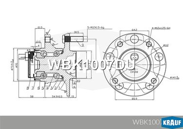 Krauf WBK1007DU Ступица в сборе lexus [перед, msr] GS iii, IS II, IS c - 6