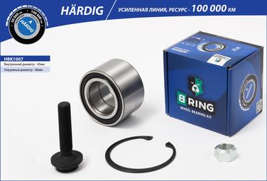 B-RING HBK1007 Подшипник ступицы VW Transporter IV (90-) (перед. компл.) [45x80x45] () hardig - 2
