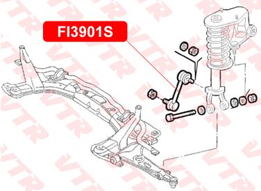 VTR FI3901S Тяга стабилизатора передней подвески - 2