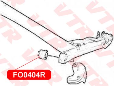 VTR FO0404R Сайлентблок балки задней подвески - 2