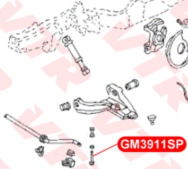 VTR GM3911SP Тяга стабилизатора передней подвески (полиуретан) - 2