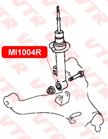 VTR MI1004R Сайлентблок амортизатора передней подвески - 2