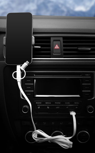 AIRLINE ACH-C-49 Кабель универсальный 3в1 (usb - Lightning, Type-C, Micro usb), 1.2м Soft-Touch - 5