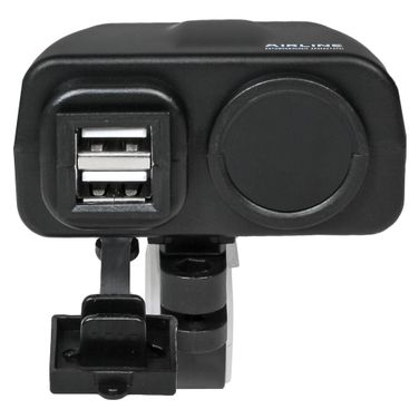 AIRLINE AEBJ209 Розетка USB для мотоциклов с вольтметром и термометром (5в, 2.1а+2.1а) (вкл/выкл) - 2