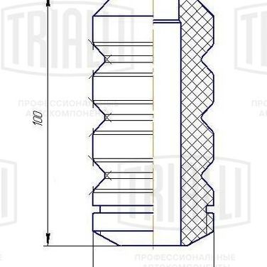 Trialli BC 0132 Буфер (отбойник) для а/м Лада 2170-2172 Priora/2190-92 Granta/Kalina II перед. стойки | перед прав/лев | - 1