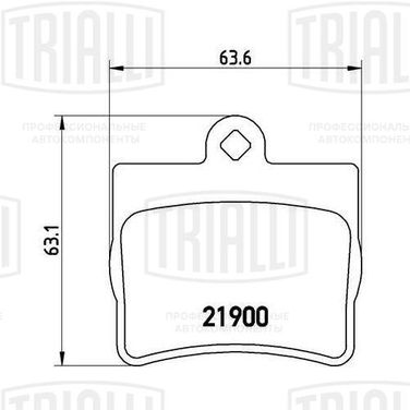 Trialli PF 4056 Колодки торм. для а/м Mercedes C-Class (w202) (93-) диск. зад. | зад прав/лев | - 1