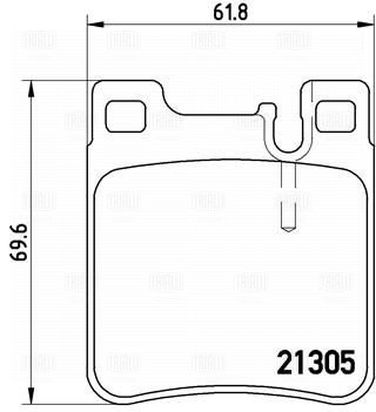 Trialli PF 4058 Колодки торм. для а/м Mercedes E-Class (w210) (95-) диск. зад. | зад прав/лев | - 2