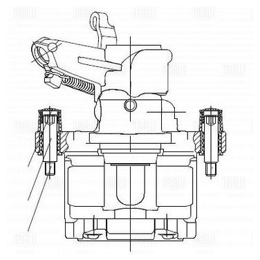 Trialli CF 550115 Суппорт тормозной | зад лев | - 4