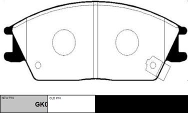 CTR GK0458 / ckkh-4 Колодки тормозные дисковые | перед | - 1