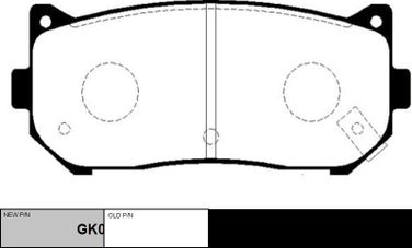 CTR GK0516 / ckkk-10 Колодки тормозные дисковые | зад | - 1