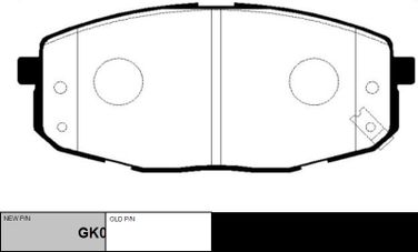 CTR GK0527 / ckkk-21 Колодки тормозные дисковые | перед | - 1