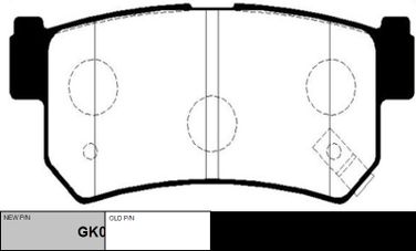 CTR GK0558 / ckks-2 Колодки тормозные дисковые | зад | - 1