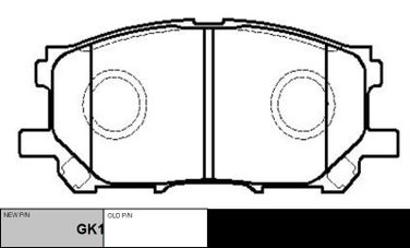 CTR GK1059 / ckt-45 Колодки тормозные дисковые | перед | - 1