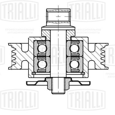 Trialli CM 5124 Ролик промежуточный навесного оборудования - 1